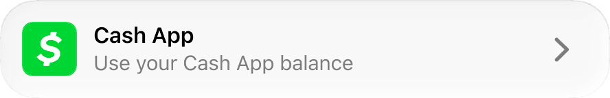 Cash App — Use your Cash App balance
