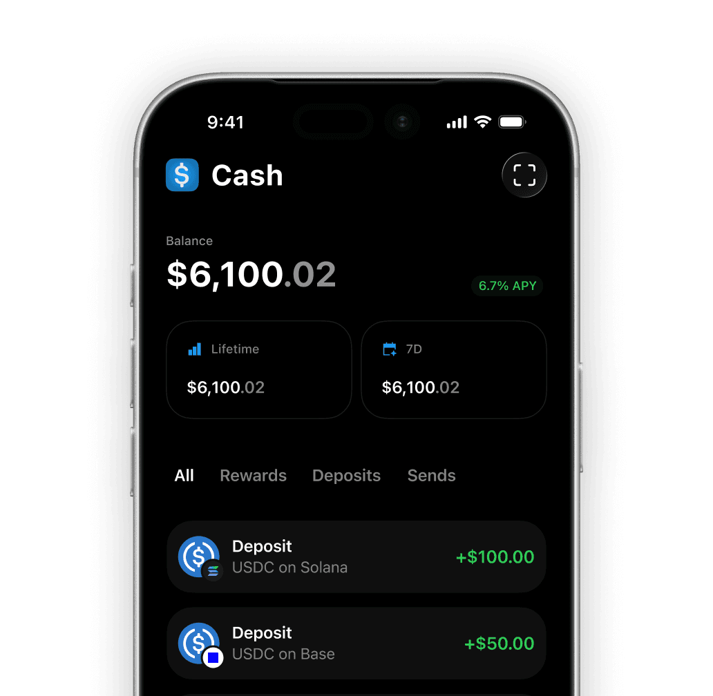 Your cash earns Bitcoin.
